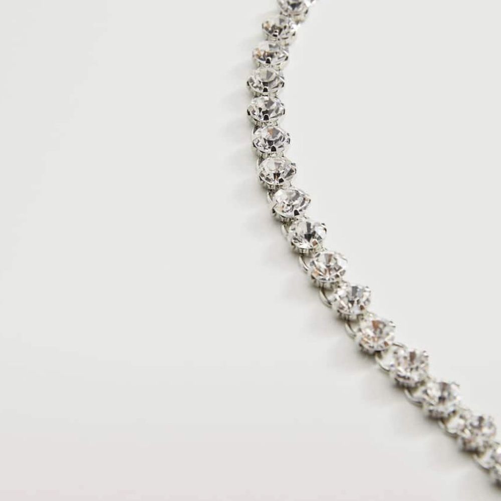 NWOT PERNILLE X MANGO CRYSTAL CHAIN NECKLACE - Picture 6 of 6